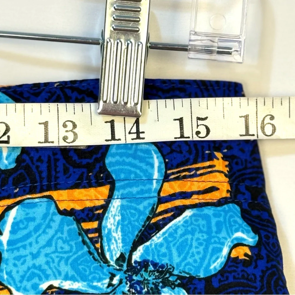 Blue &‎ Orange Hawaiian Tropical Men's Size 30 Board Shorts
